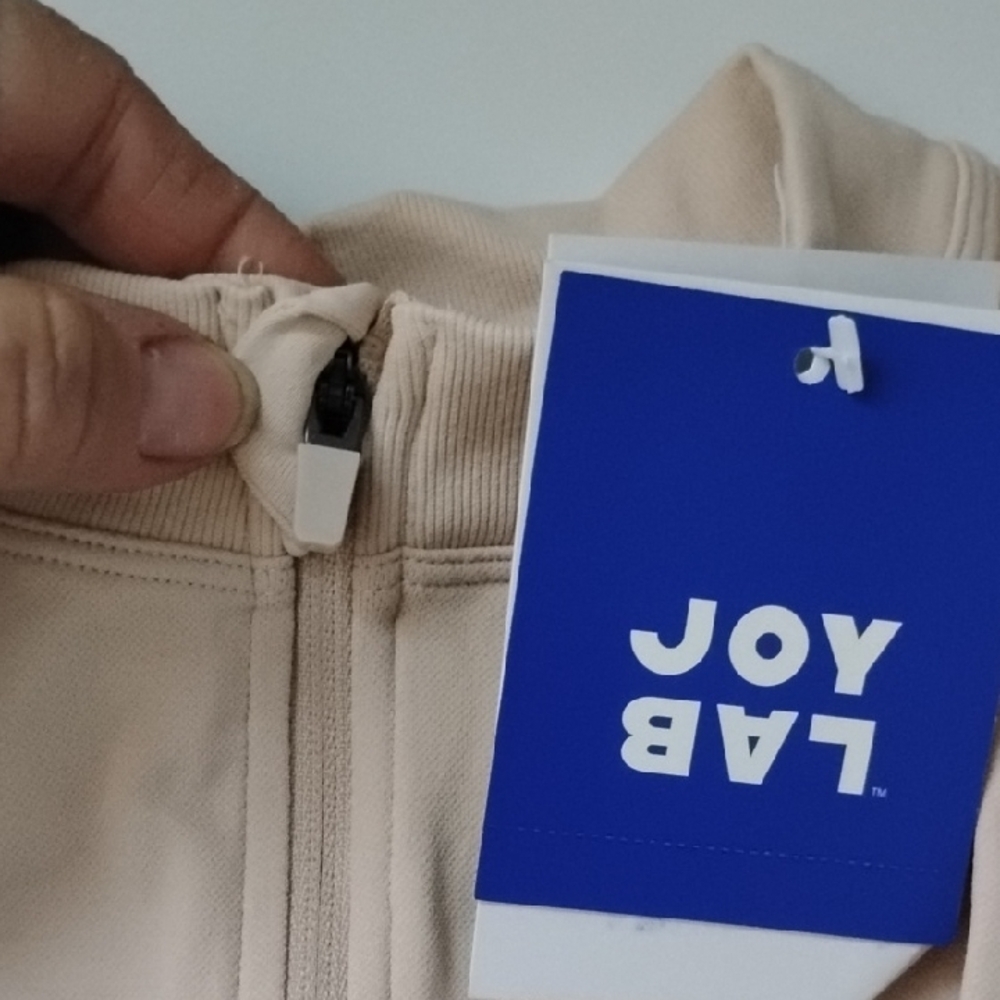 JoyLab Women's Beige Bomber Jacket - Picture 3 of 4
